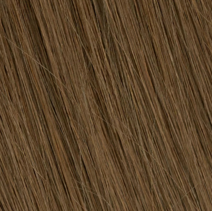 VELVEE tape in hair extensions swatch in light brown hair extensions color