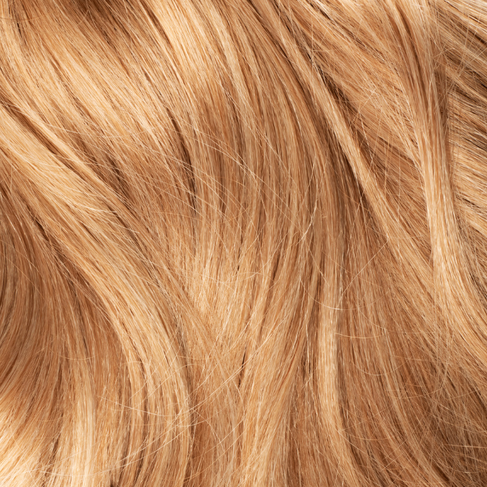 DIY hair extension kit by VELVEE hair offers tape in hair extensions in strawberry blonde.